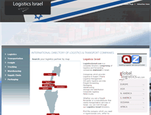 Tablet Screenshot of logisticsisrael.com